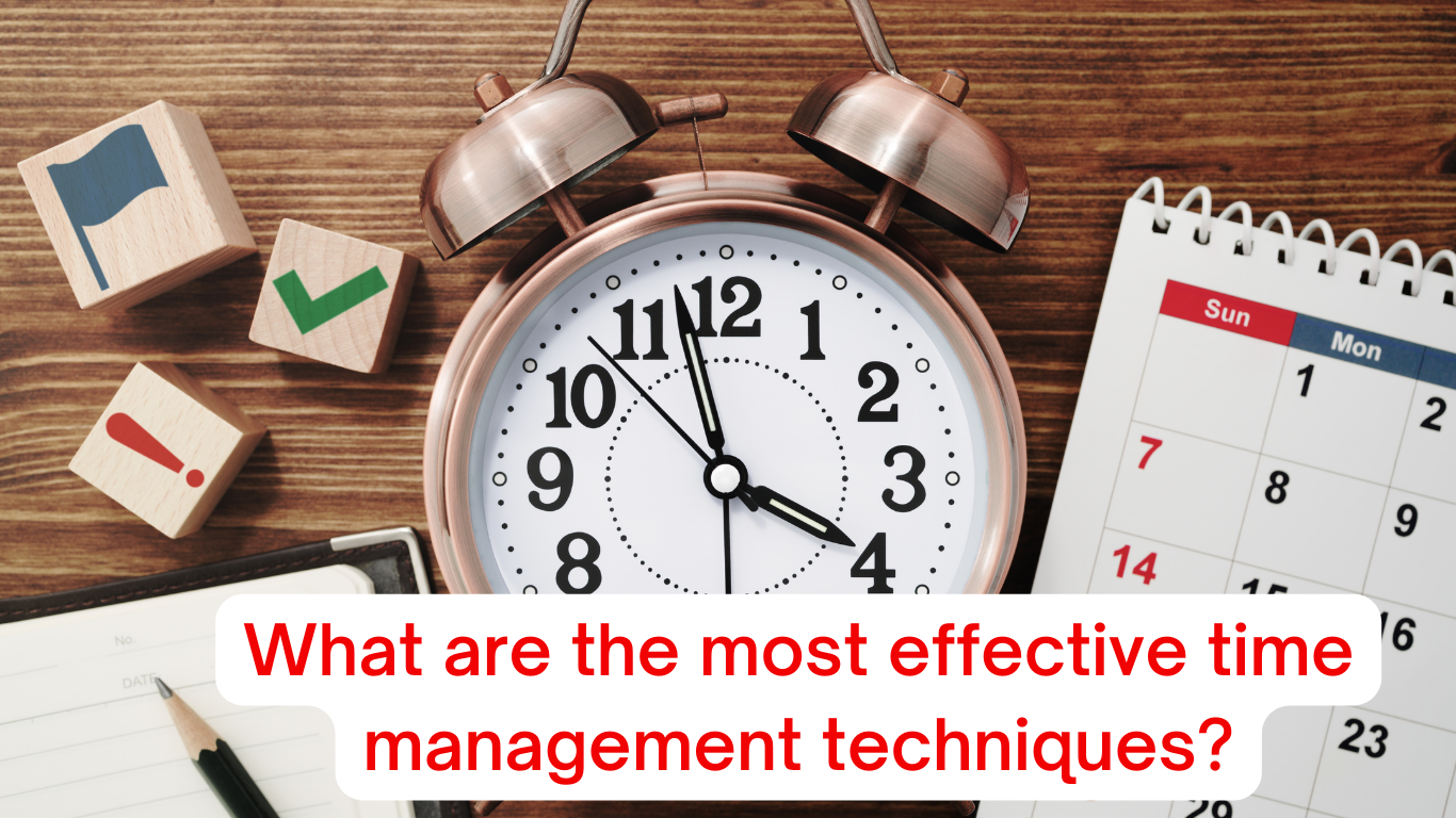 Feature image for the blog post 'What are the Most Effective Time Management Techniques?', displaying a collage of various time management tools and methods, such as a digital calendar, a to-do list, a timer, and productivity apps, illustrating the diverse strategies for efficient time allocation and task management.